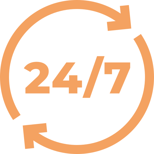 24 საათიანი მომსახურება კვირაში 7 დღე. icon
